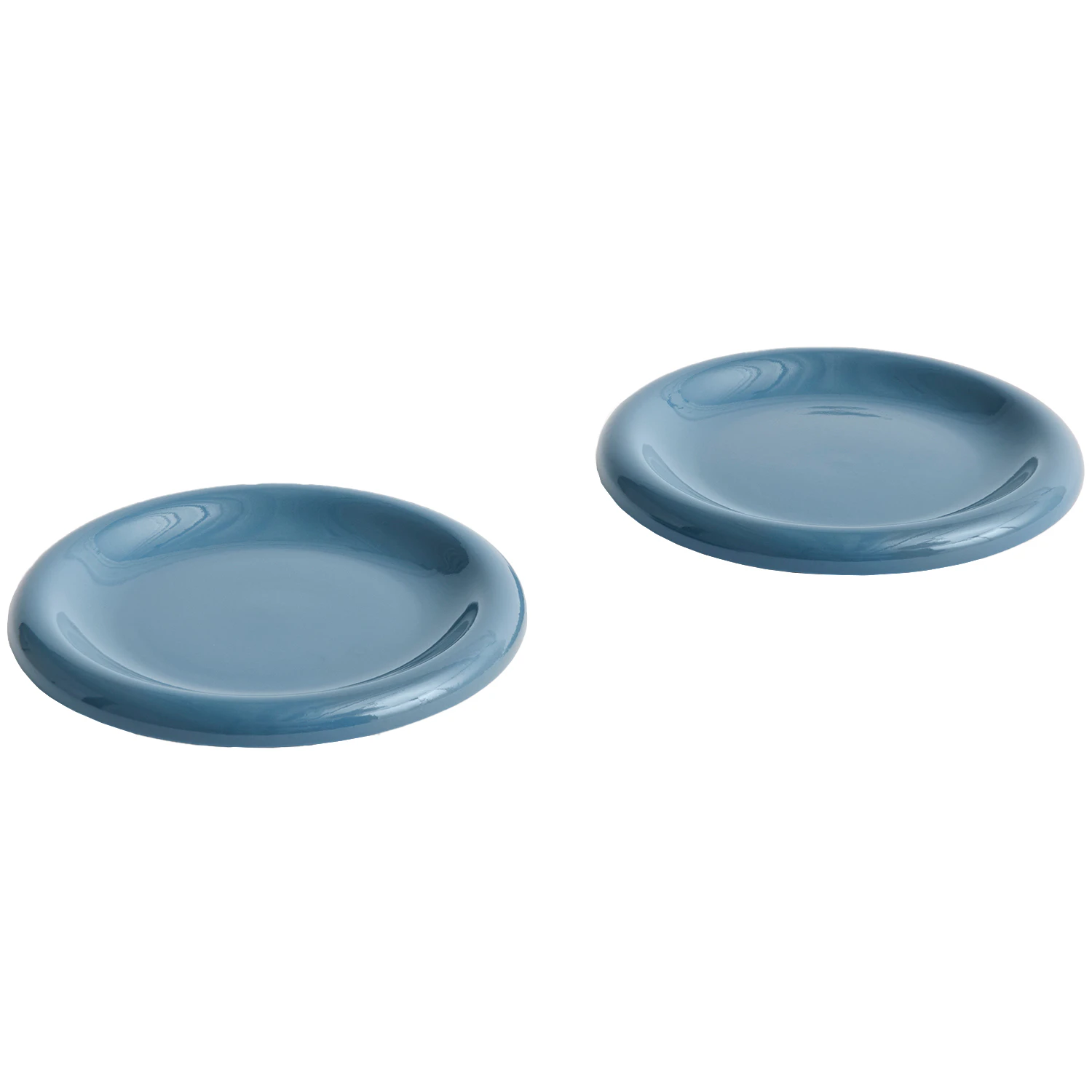 Hay Barro Plate Set Of 2 &Oslash;18 Cm Dark Blue - Asietter Terrakotta M&oslash;rkebl&aring; - AC459-A668-AI60-02AU