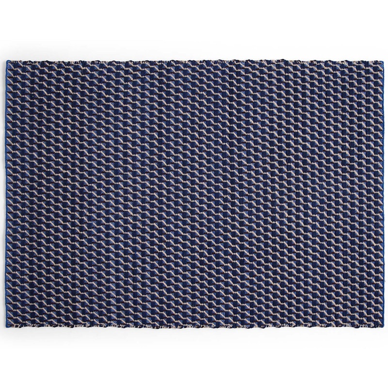 Channel Tæppe Blåt/Hvidt, 170x240 cm