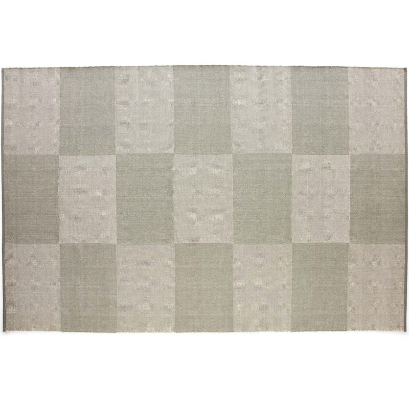Check Uldgulvtæppe 200x300 cm, Gråt