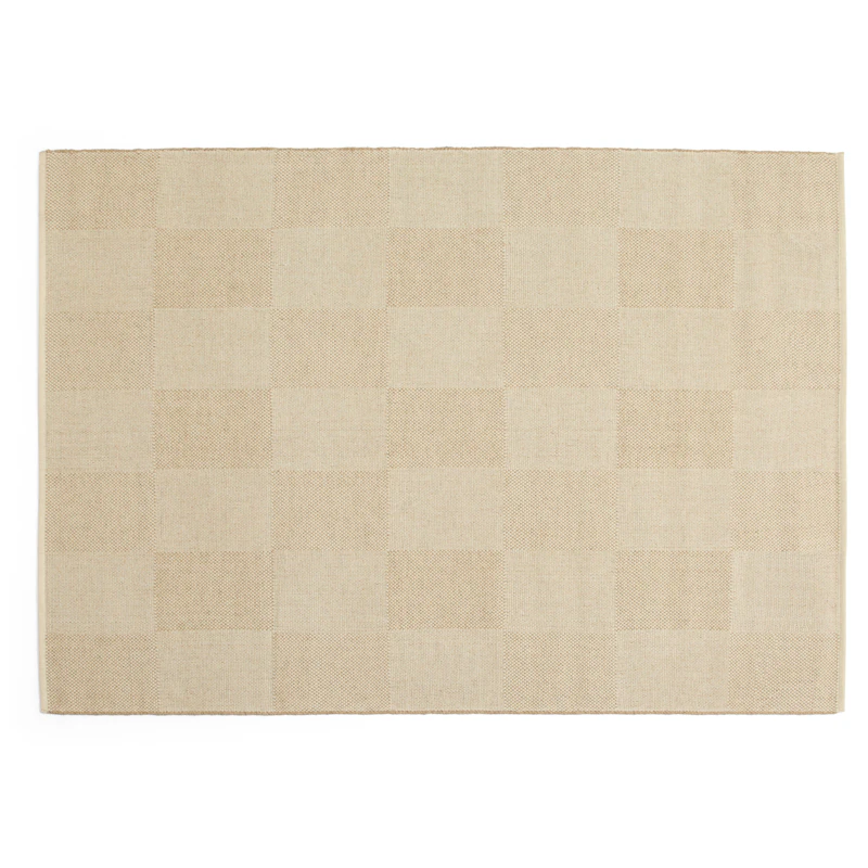 Check Uldgulvtæppe 140x200 cm, Sand