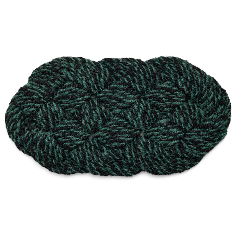 Coco Dørmåtte Swirl 40x80 cm, Green / Black