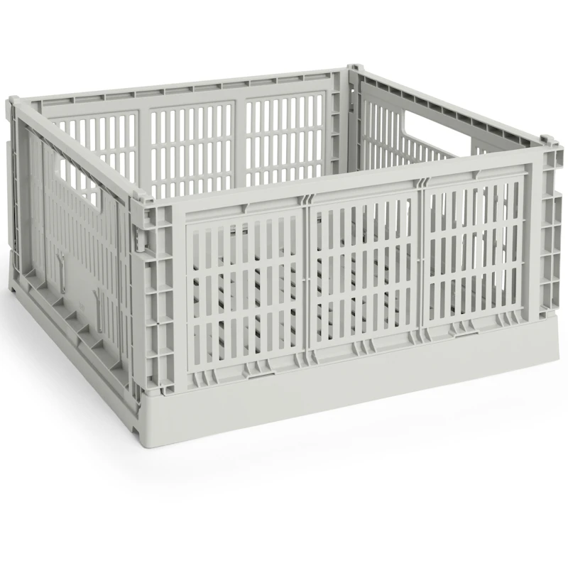 Colour Crate Large Square Opbevaring, Grey