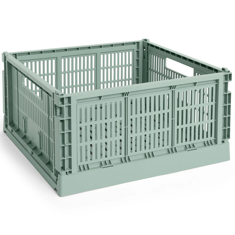 Colour Crate Large Square Opbevaring, Sage Green