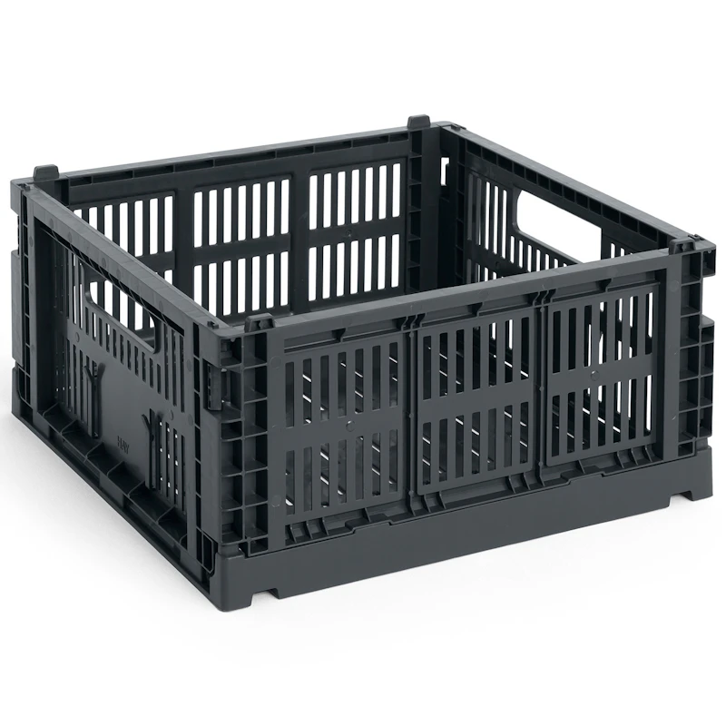 Colour Crate Medium Square Opbevaring, Charcoal