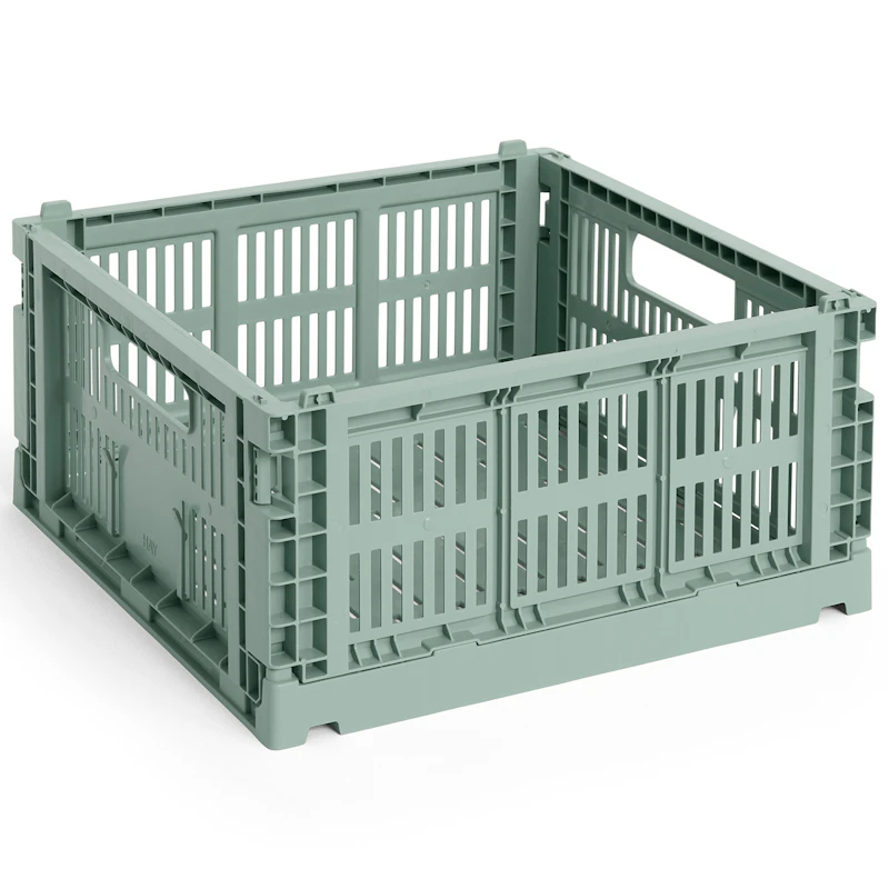 Colour Crate Medium Square Opbevaring, Sage Green