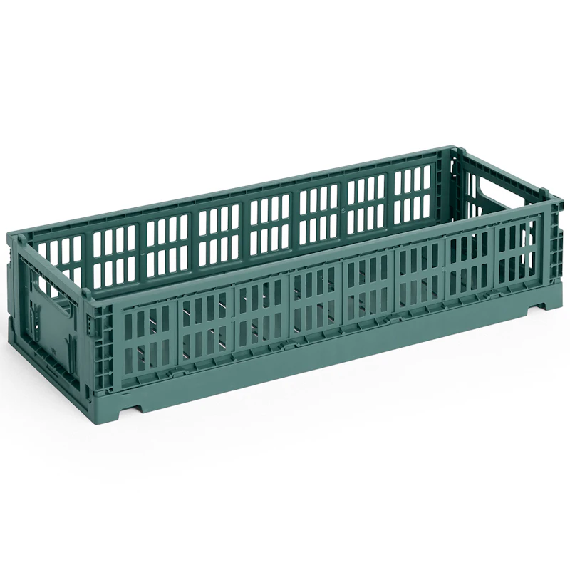 Colour Crate Mini Oblong Opbevaring, Dark Green