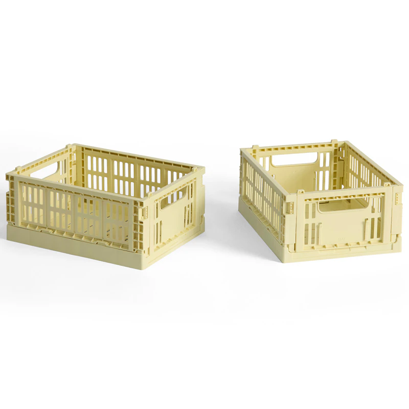 Colour Crate Mini Opbevaring 2-pak, Light Yellow
