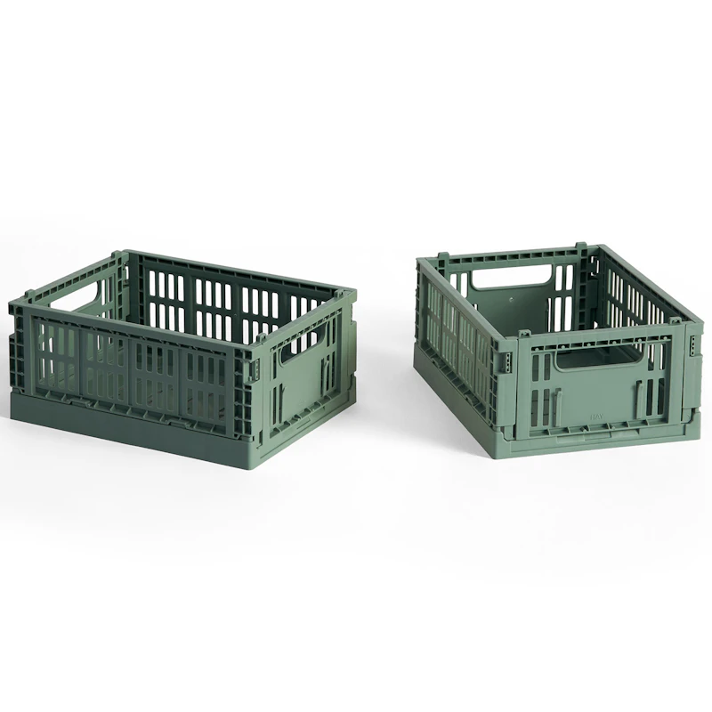 Colour Crate Mini Opbevaring 2-pak, Sage Green