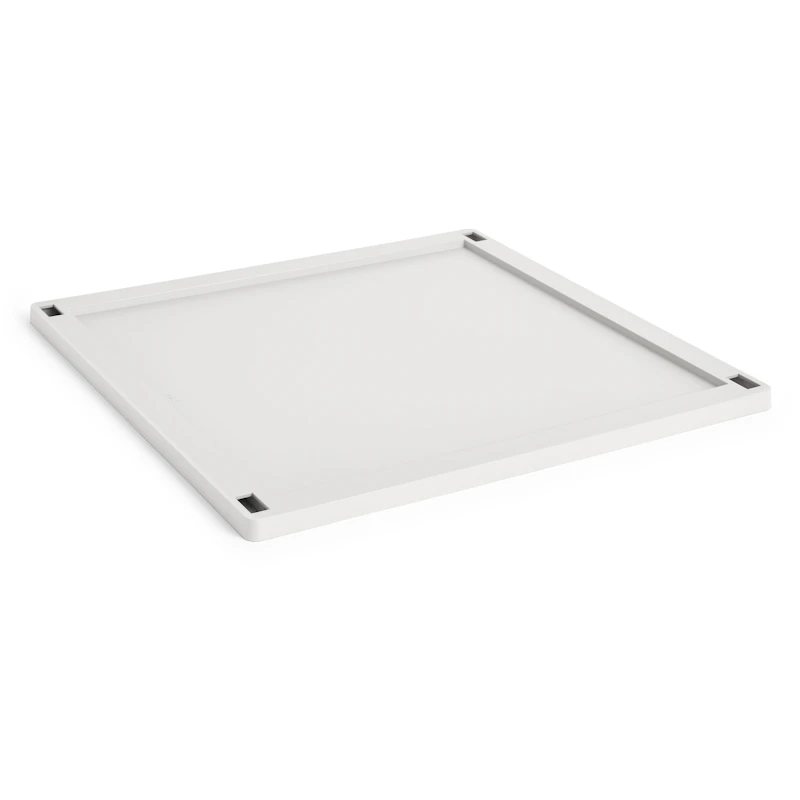 Colour Crate Plastic Large Square Låg, Off-White