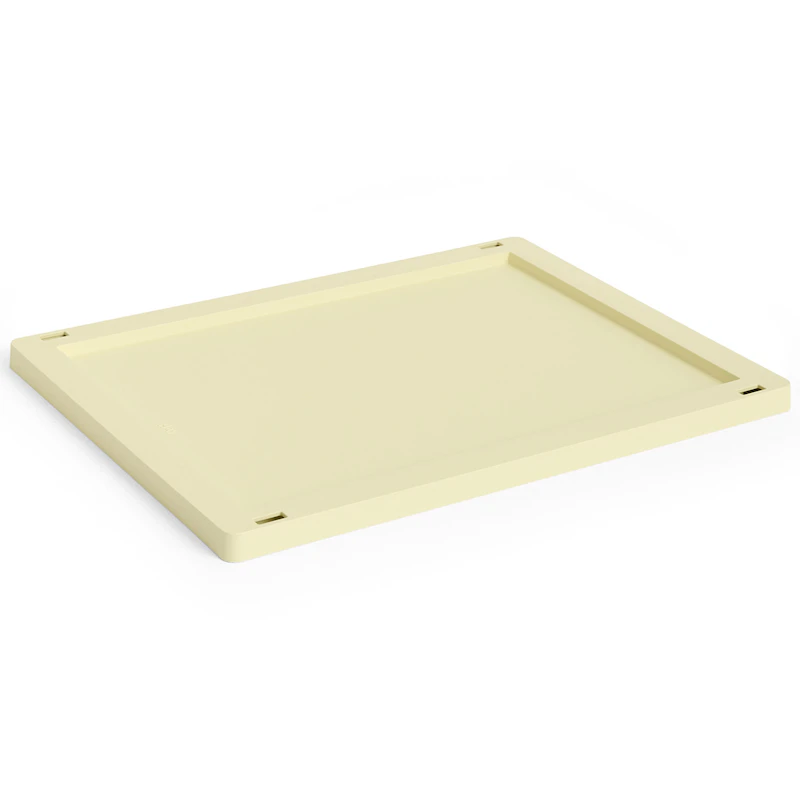 Colour Crate Plastic Medium Låg, Light Yellow