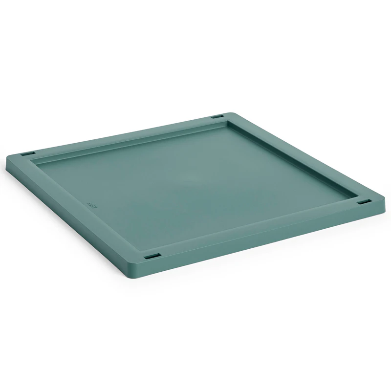 Colour Crate Plastic Medium Square / Cube Låg, Dark Green