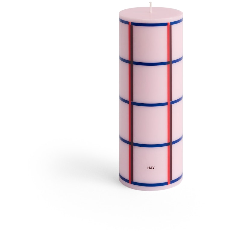 Column Bloklys Medium, Rødt / Mørkeblåt / Light Pink