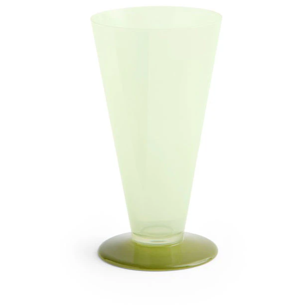 Hay Conical Vase Small Light Green / Dark Lime - Vaser Glas Lysegr&oslash;n - AF574-A601-AU65