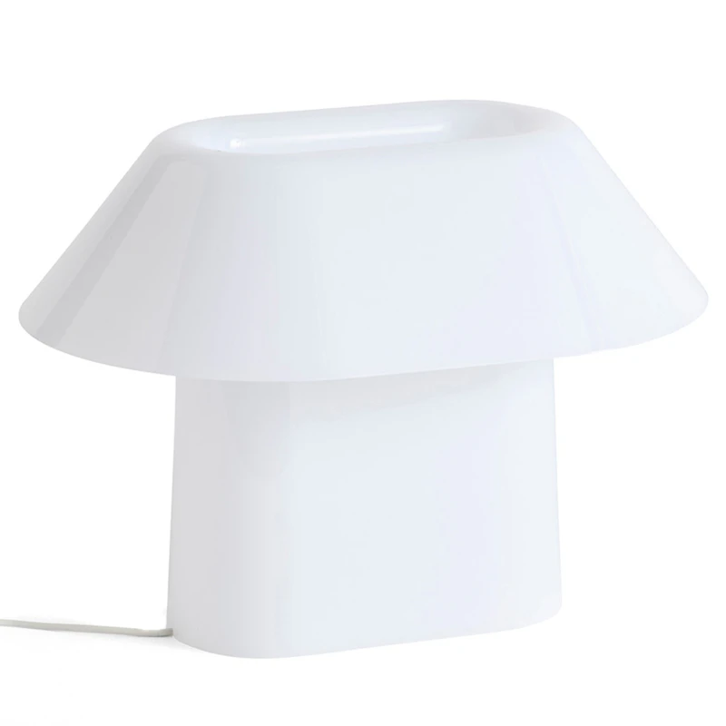 Drome Table Lamp, Opal White