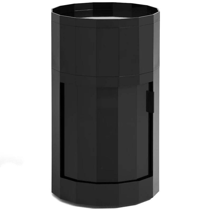 Facet Skab Høj med Fødder / Hjul, Antracitgråt