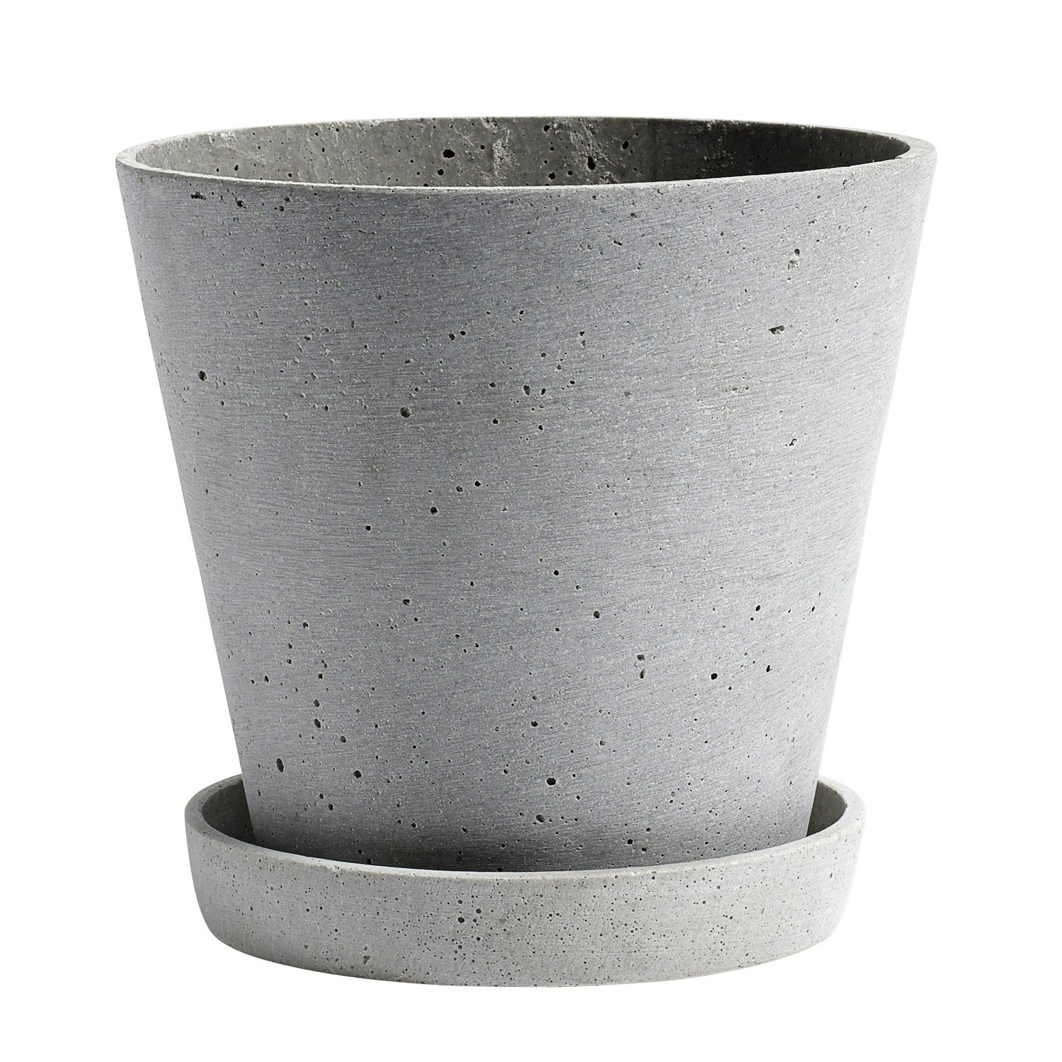 Hay Flowerpot Krukke Med Underkop &Oslash;17.5 Cm L - Krukker Polystone Gr&aring; - AB394-A603-AB48