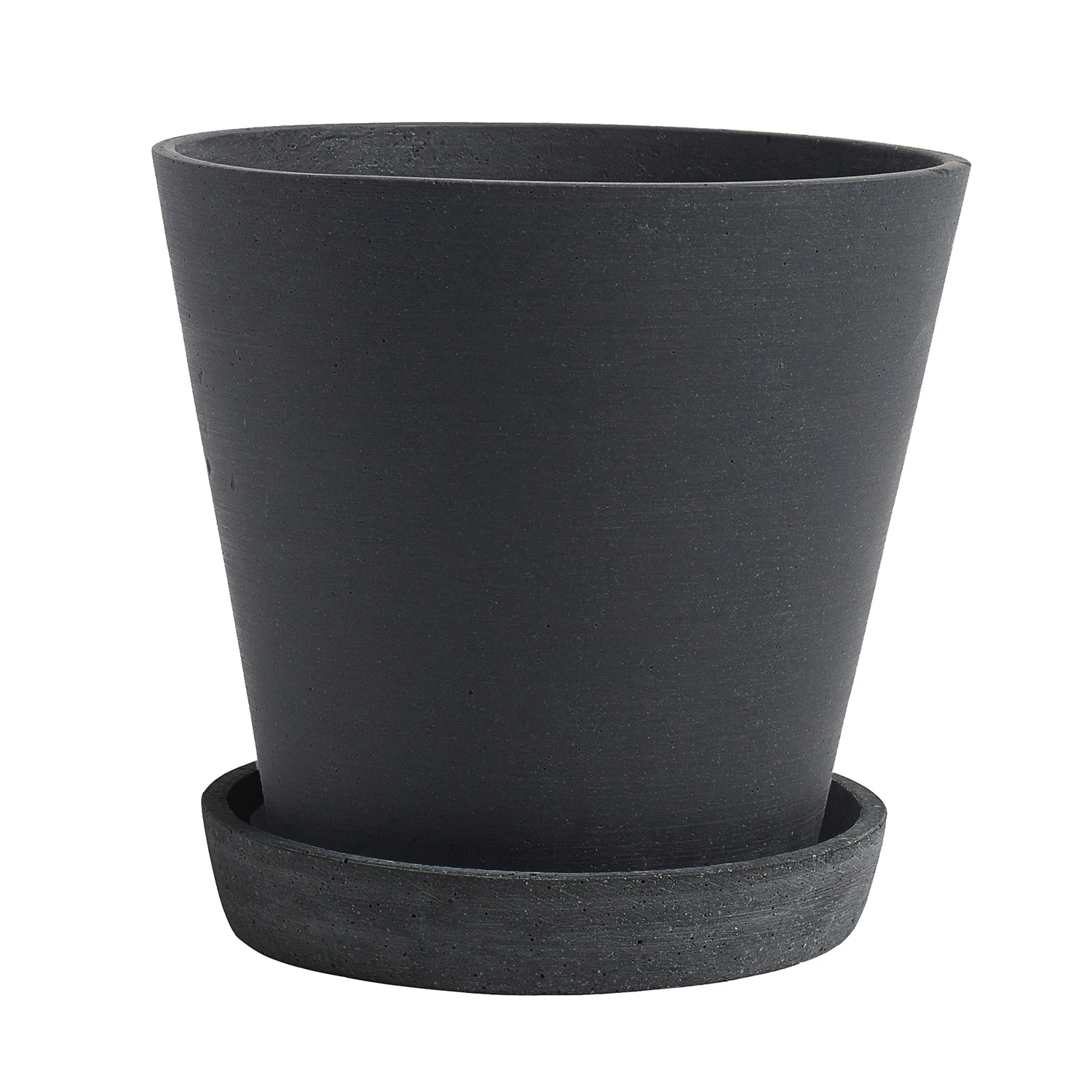 Hay Flowerpot Krukke Med Underkop &Oslash;17.5 Cm L - Krukker Polystone Sort - AB394-A603-AB68