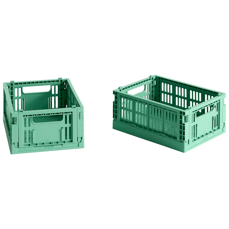 Colour Crate Opbevaringskasser Mini 2-pak, Dark Mint