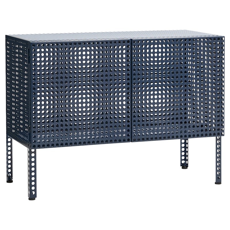 Perforated Skab Lille, Steel Blue
