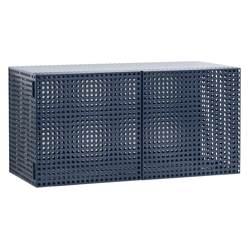 Perforated Vægskab, Steel Blue
