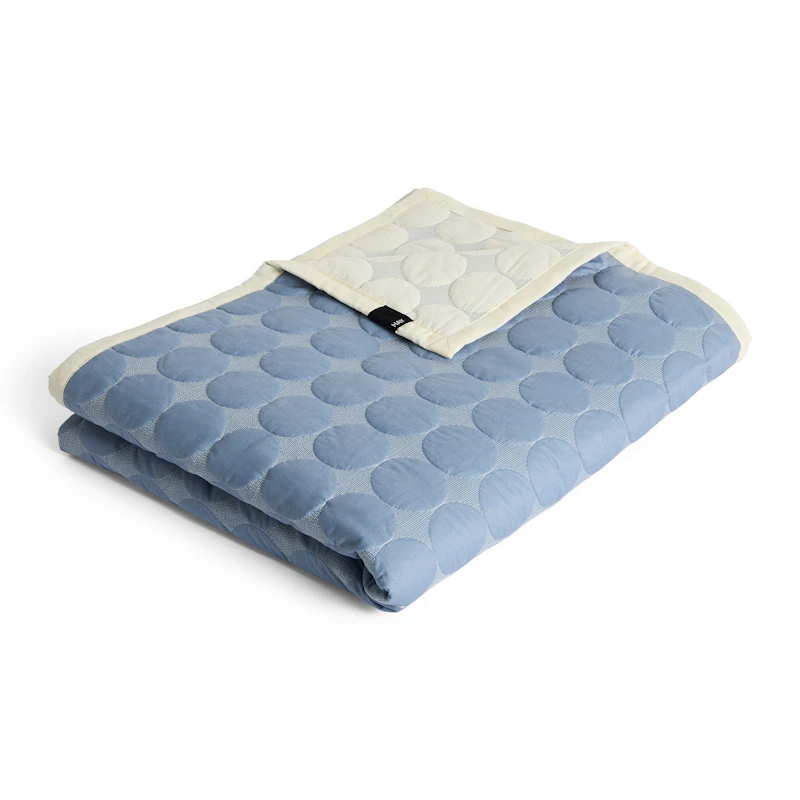 Mega Dot Sengetæppe 235x245 cm, Dusty Blue
