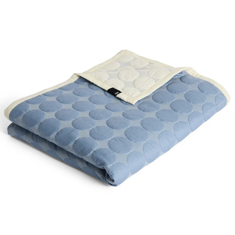 Mega Dot Sengetæppe 260x260 cm, Dusty Blue