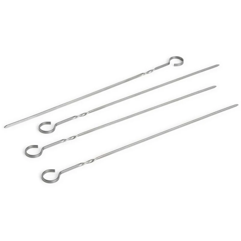 Outdoor Market BBQ Skewer Set of 4, Stainless Steel