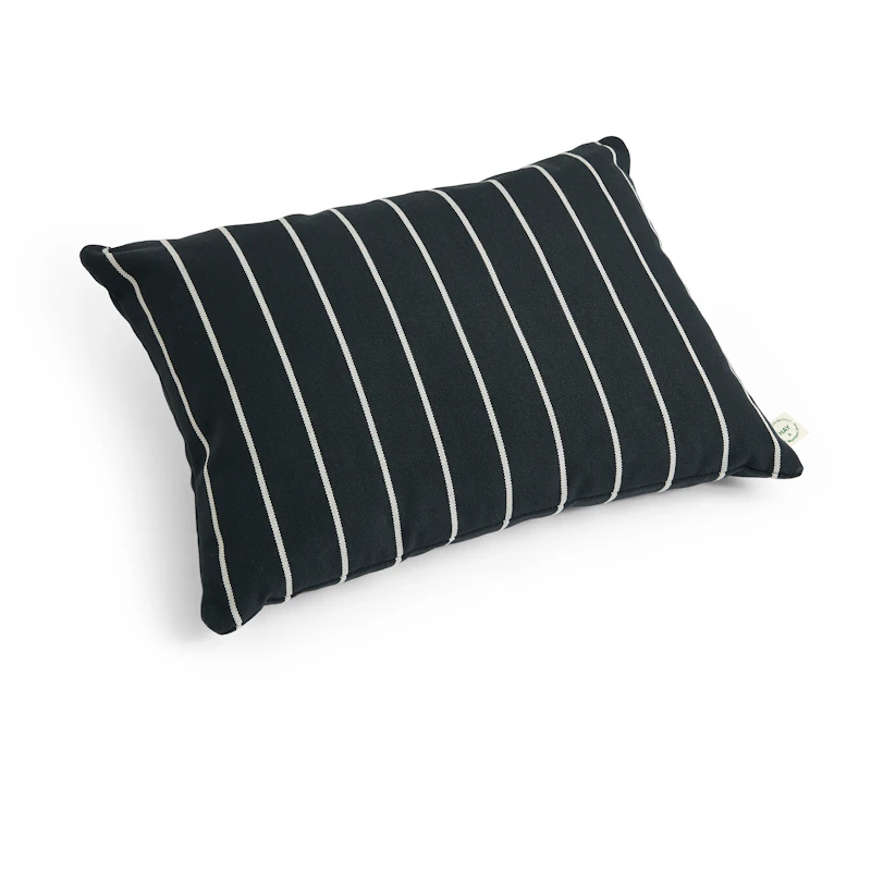 Outdoor Market Cushion 35x45 cm, Black With Beige Stripe