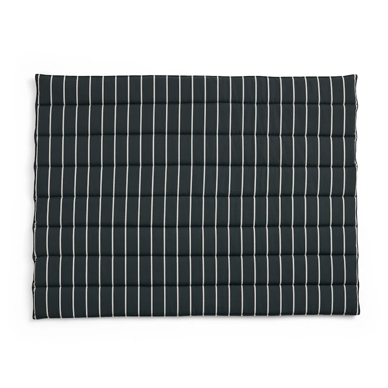 Outdoor Market Sofa Cushion, Black With Beige Stripe