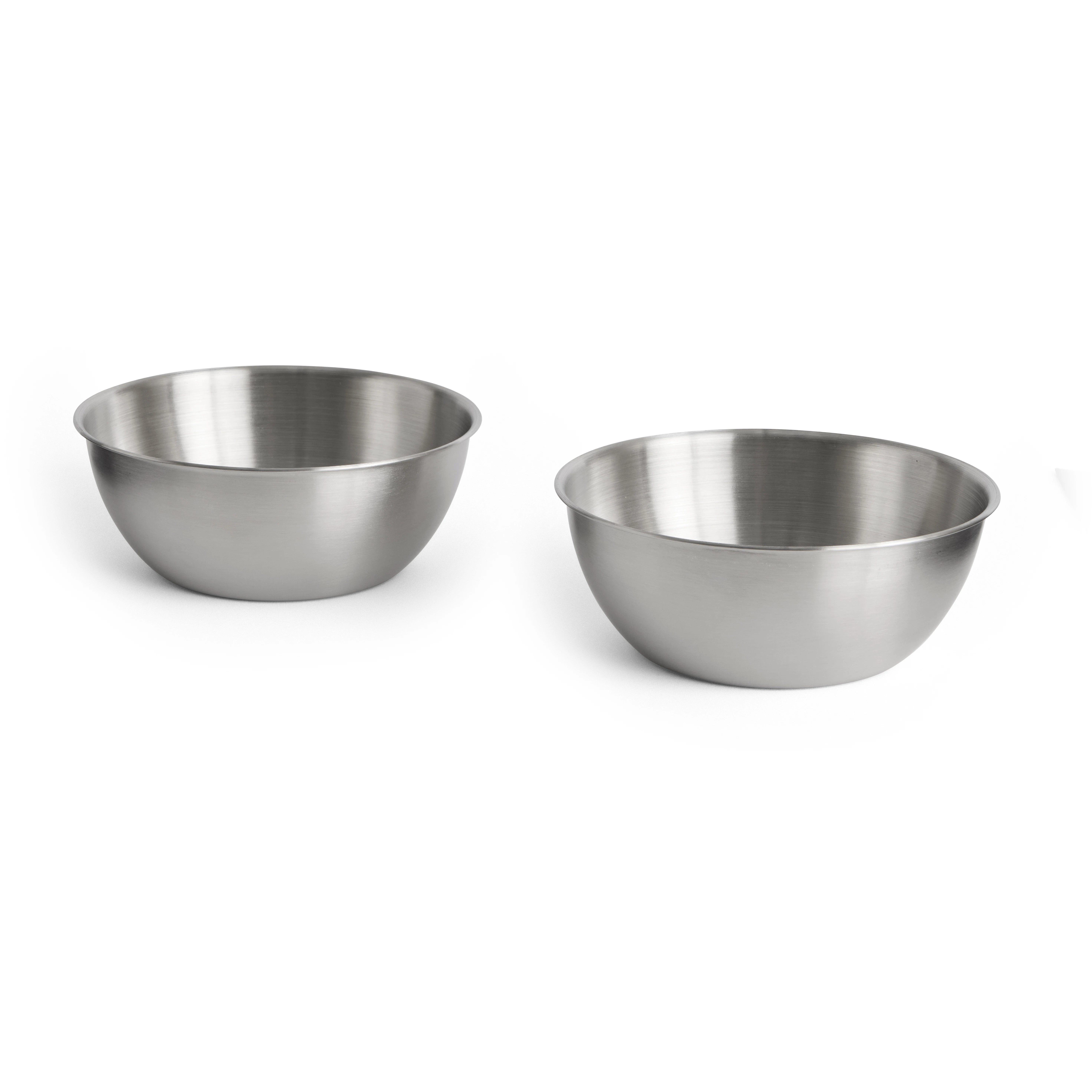 Hay Outdoor Market Steel Bowl Set Of 2 Small - Serveringssk&aring;le Rustfrit St&aring;l Silver - AE960-A668-AS23