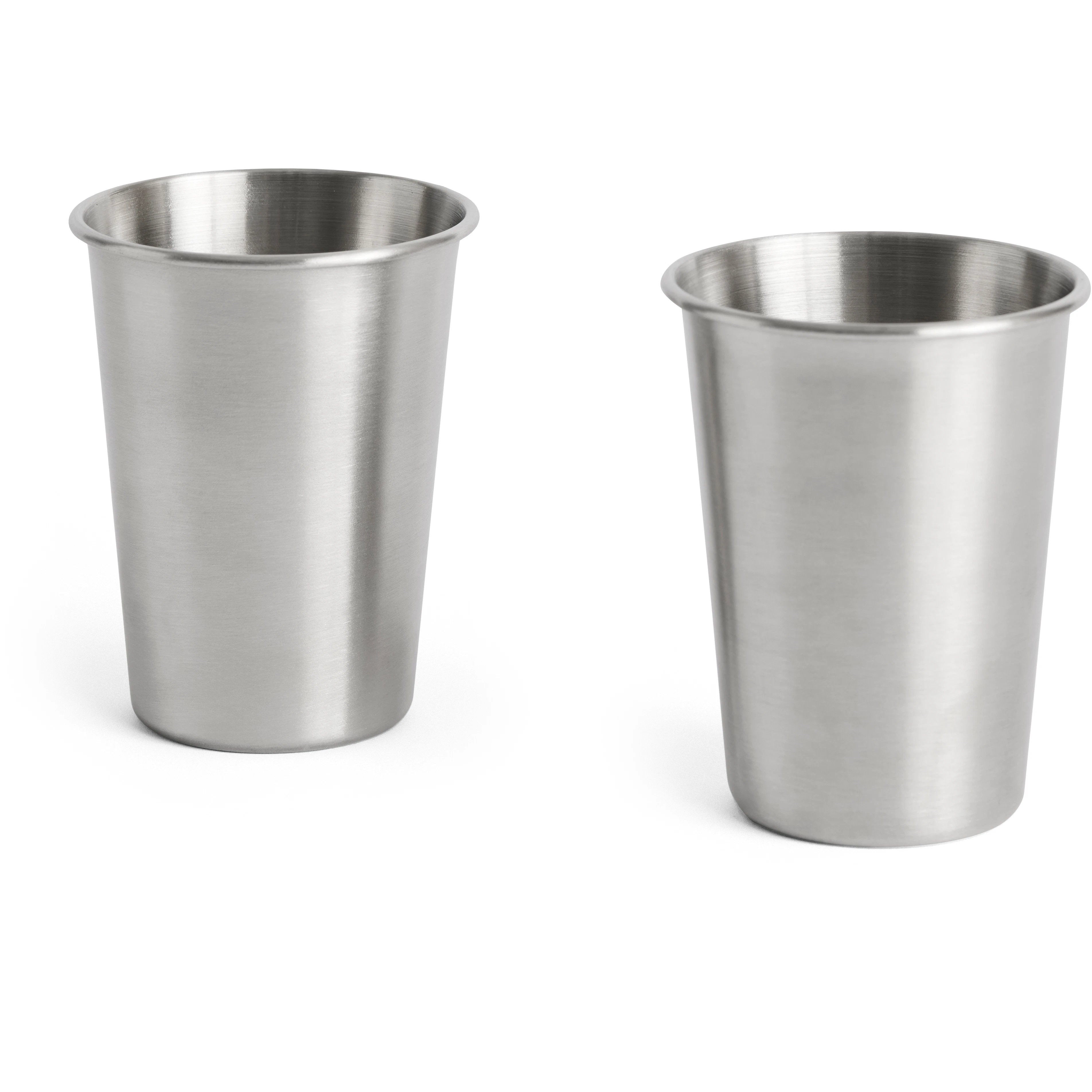 Hay Outdoor Market Steel Cup Set Of 2 Small - Kaffekopper Rustfrit St&aring;l Silver - AE962-A668-AS23