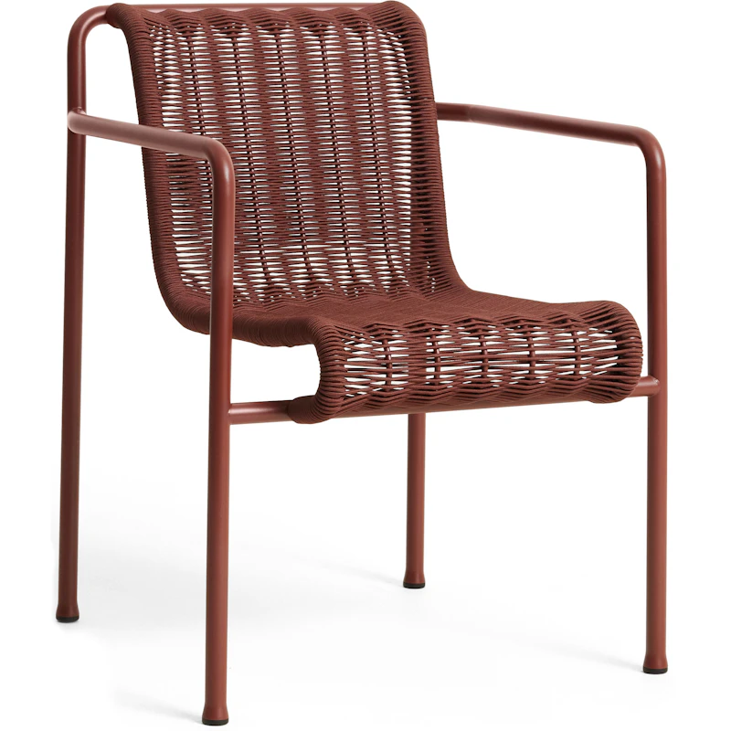 Palissade Cord Dining Armchair, Iron Red