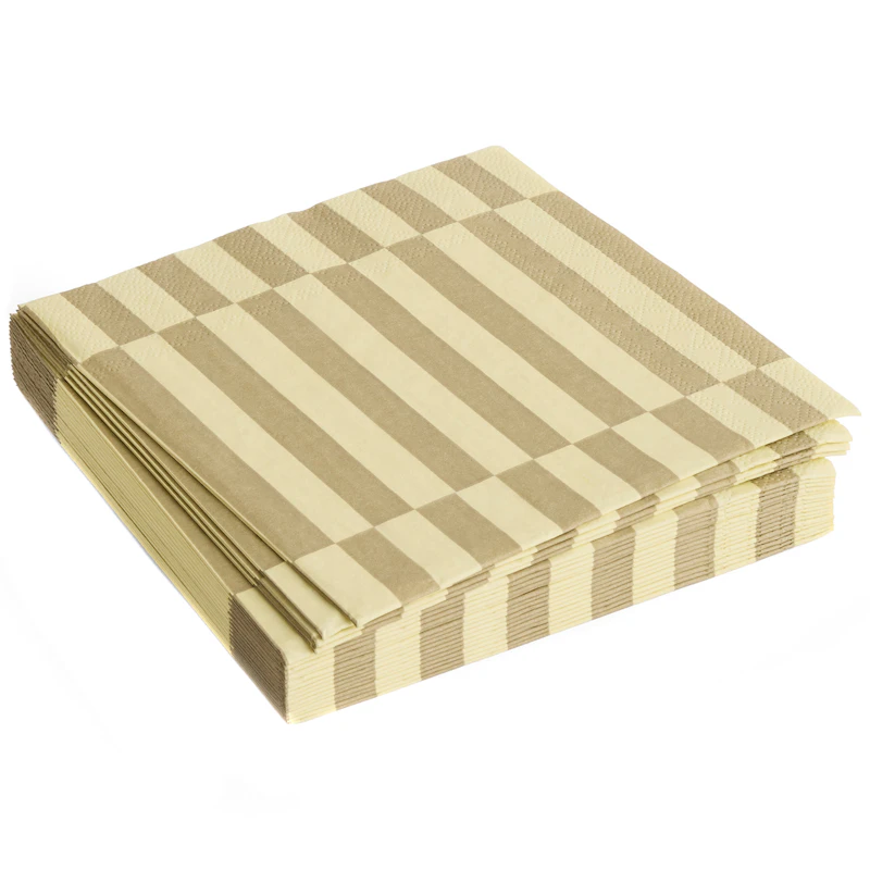 Pattern Servietter 33x33 cm, Cremefarvede / Sand