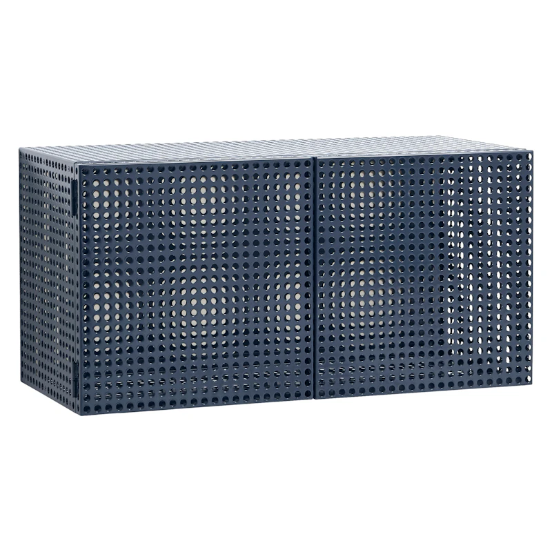 Perforated Vægskab, Steel Blue