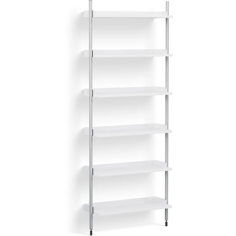 Pier System 101 1 column, PS White / Aluminium