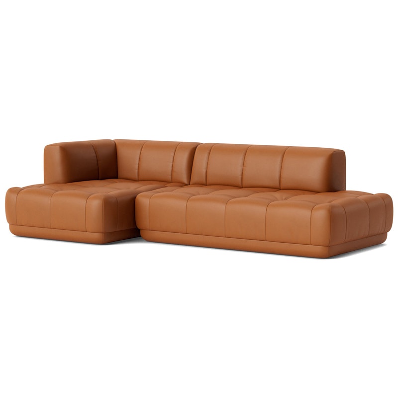 Quilton 3,5-Personers Sofa Konfiguration 21 Venstre, Læder Nevada NV2488