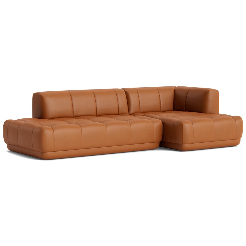 Quilton 3,5-Personers Sofa Konfiguration 21 Højre, Læder Nevada NV2488