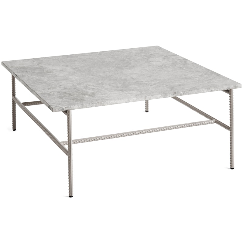 Rebar Sofabord 80x84 cm, Fossil Grey