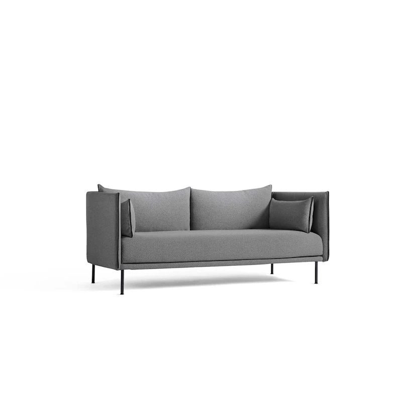 Silhouette 2-Personers Sofa, Sort Stål / Coda 182