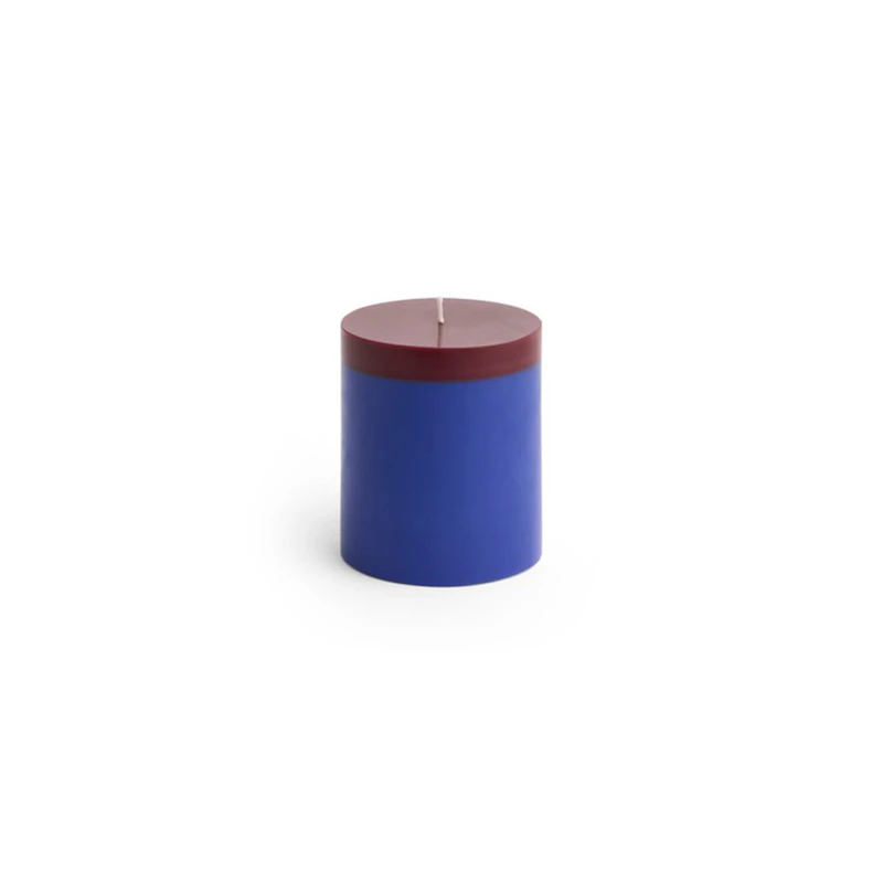Silo Stearinlys Medium, Royal Blue / Bordeaux