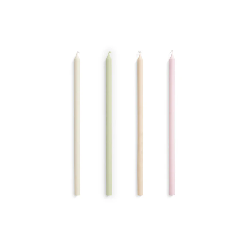 Slim Stearinlys 4-pak, Pastel