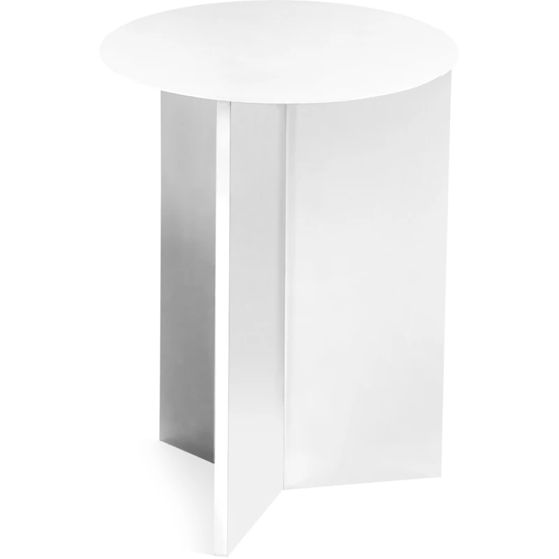 Slit Bord Stål Ø35 cm, Hvidt