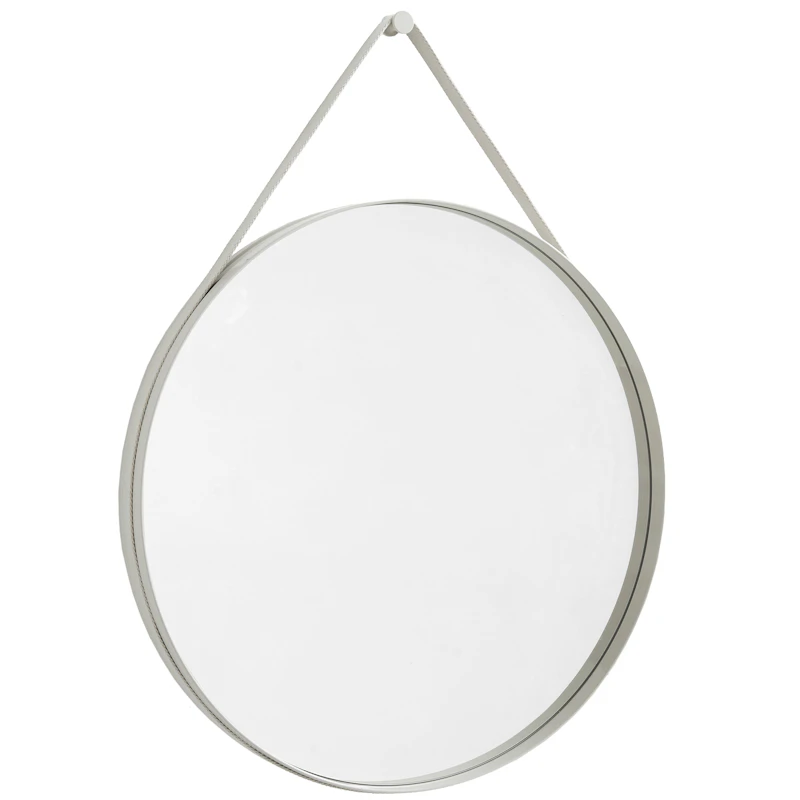 Strap Spejl No2 Ø70 cm, Lysegråt