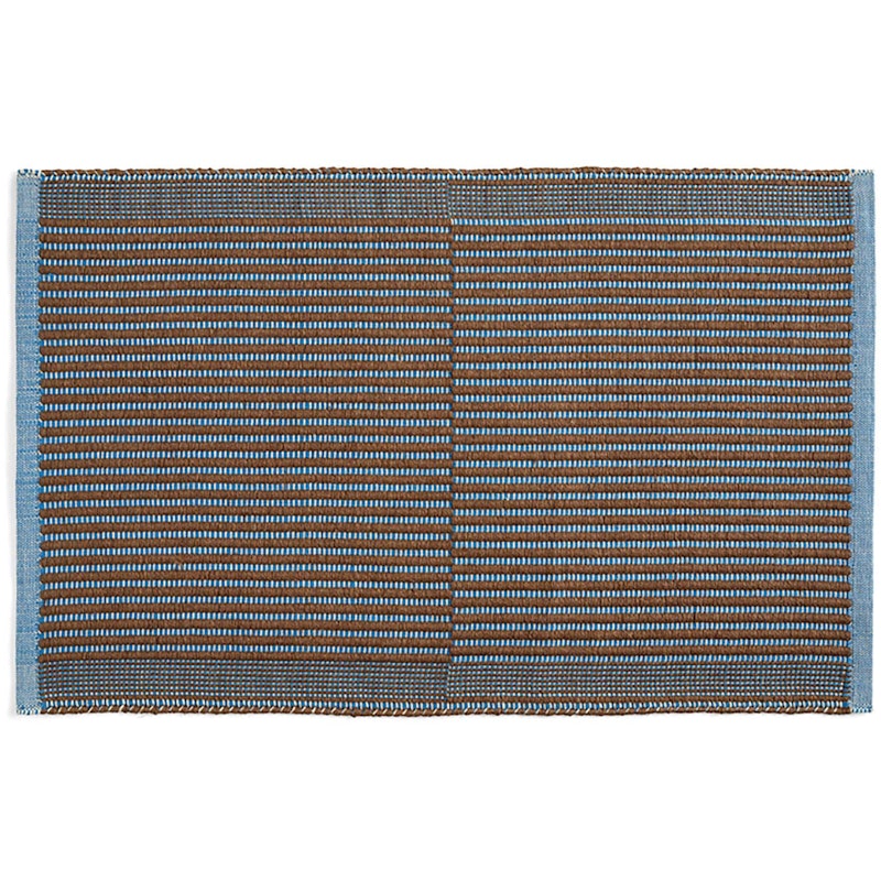 Tapis Tæppe 60x95 cm, Blåt/Kastanje