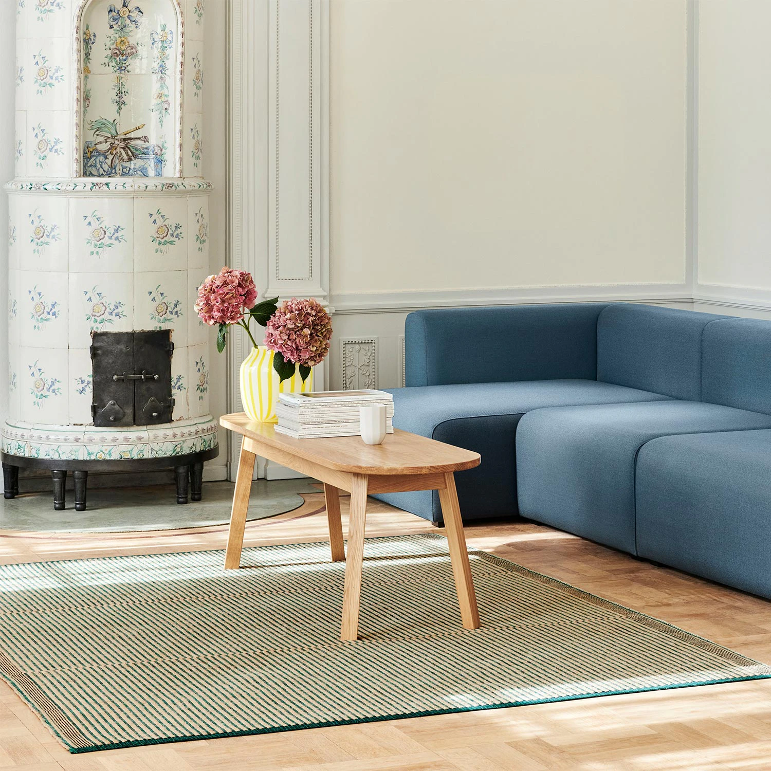 Tapis Tæppe 80x200 cm, Grønt / Sort fra HAY | Rum21.dk