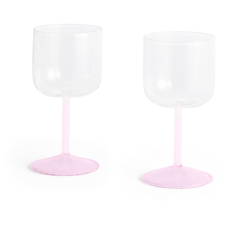 Tint Vinglas 2-pak, Rosa / Klart