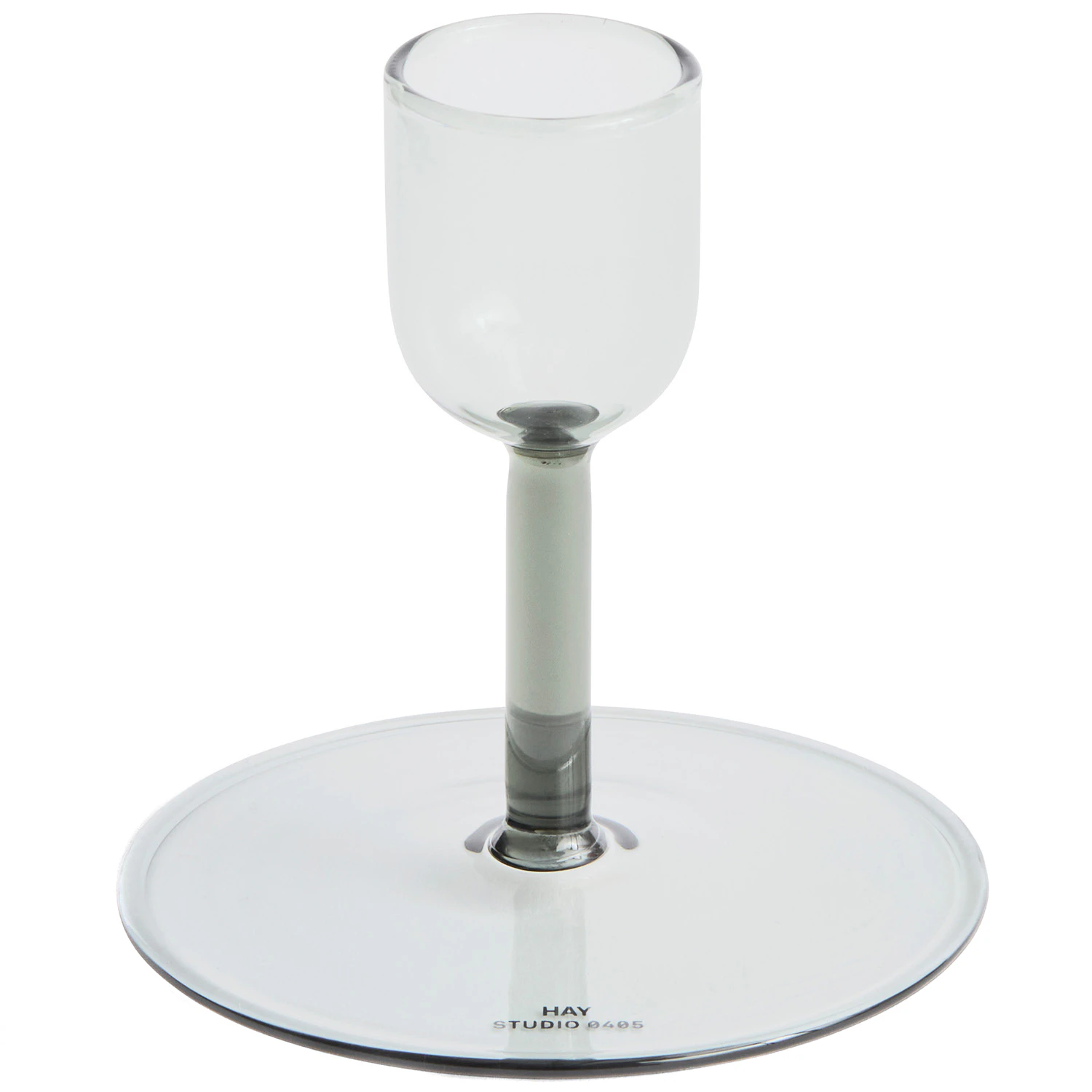 Hay Tiny Candleholder Straight Grey - Lysestager Borosilikatglas Gr&aring; - AE357-D438-AB48