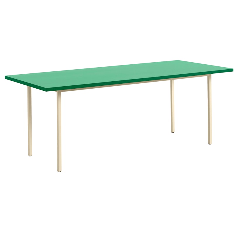 Two-Colour Bord 200x90 cm, Elfenbenshvidt / Green Mint