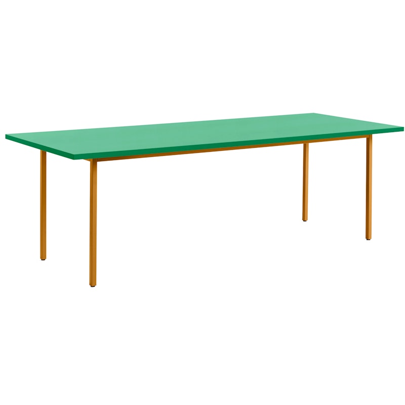 TwoColour Bord 240x90 cm, Okkergult / Green Mint