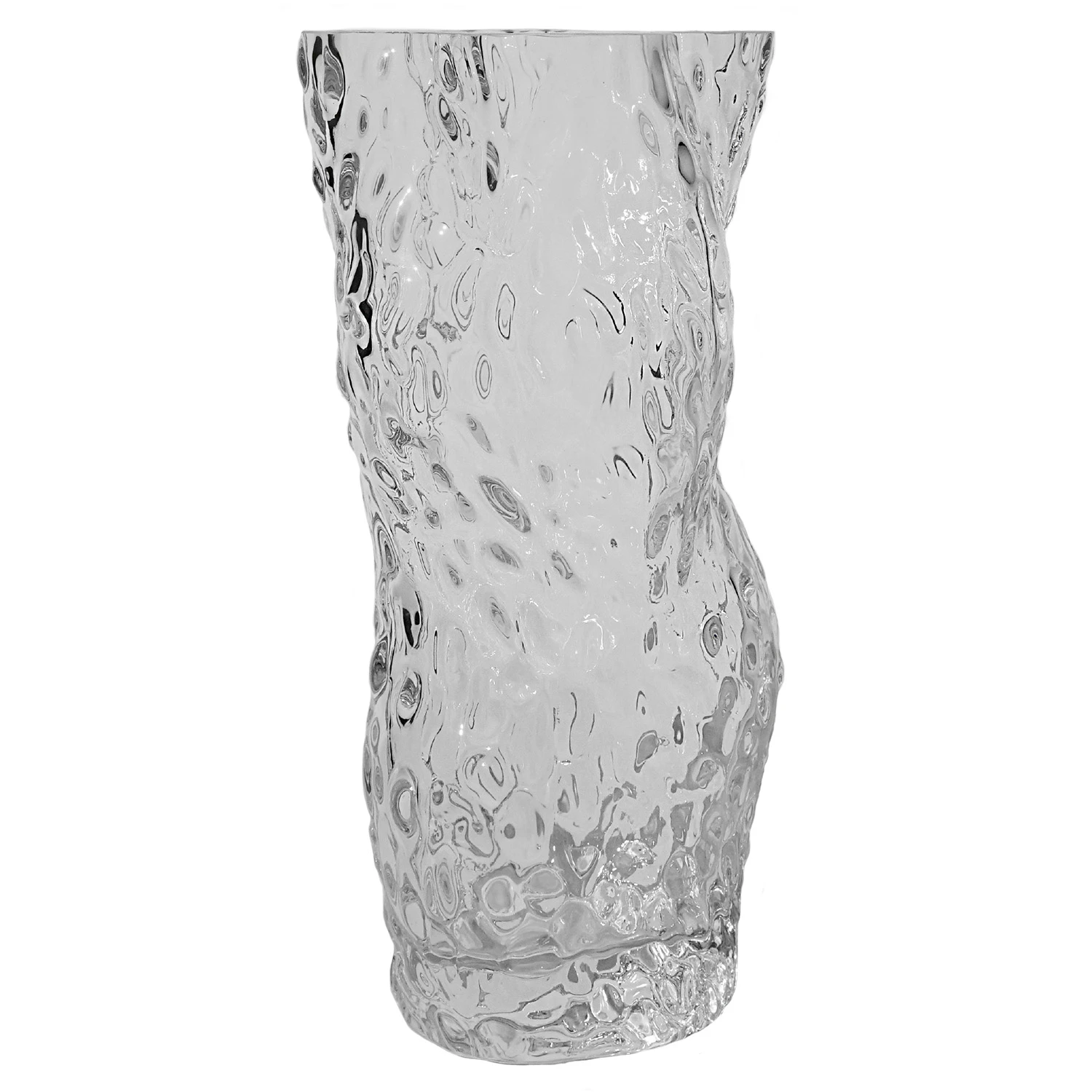 Hein Studio Ostrea Vase 30 Cm - Vaser Mundbl&aelig;st Glas Klar - 1106